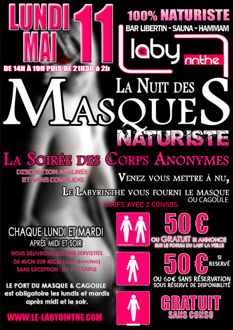Lundi Naturiste Cagoule & Co, après midi et soir